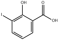 3-碘-2-羟基苯甲酸 结构式