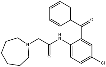 2-(azepan-1-yl)-N-[4-chloro-2-(phenylcarbonyl)phenyl]acetamide Structure