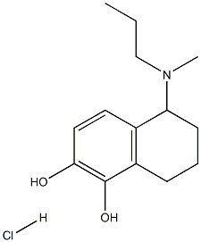 5,6-Dihydroxy-N-methyl-N-propyl-aminotetraline hydrochloride Structure