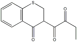 1-(4-oxothiochroman-3-yl)butane-1,2-dione 结构式
