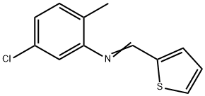 5-CHLORO-N-(2-THIENYLMETHYLENE)-O-TOLUIDINE 结构式