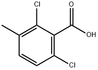 2,6-ジクロロ-3-メチル安息香酸 化学構造式