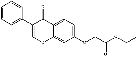 ethyl [(4-oxo-3-phenyl-4H-chromen-7-yl)oxy]acetate Struktur