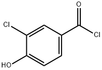 3-氯-4-羟基苯甲酰氯 结构式
