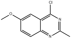 4-クロロ-6-メトキシ-2-メチルキナゾリン 化学構造式
