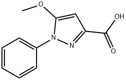 5-methoxy-1-phenyl-1H-Pyrazole-3-carboxylic acid Structure