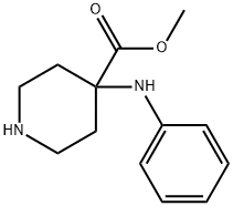 4-Piperidinecarboxylic acid, 4-(phenylamino)-, methyl ester