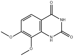 2,4(1H,3H)-キナゾリンジオン, 7,8-ジメトキシ- 化学構造式