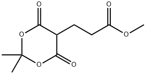 methyl 3-(2,2-dimethyl-4,6-dioxo-1,3-dioxan-5-yl)propanoate, 62054-77-7, 结构式