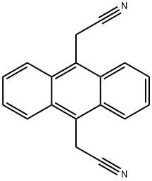 2,2'-(蒽-9,10-二基)二乙腈 结构式