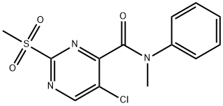 5-chloro-N-methyl-2-(methylsulfonyl)-N-phenylpyrimidine-4-carboxamide 结构式