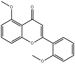 5-METHOXY-2-(2-METHOXYPHENYL)- 4H-1-BENZOPYRAN-4-ONE Structure