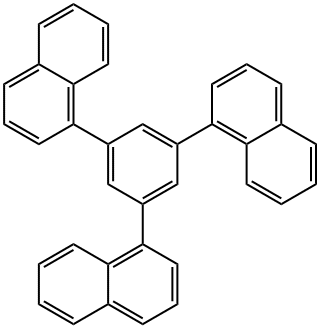 1,3,5-Tri(1-naphthyl)benzene Struktur