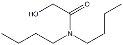 N,N-二丁基-2-羟基-乙酰胺 结构式