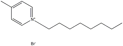 N-octyl-4-metylpyridinium bromide Struktur