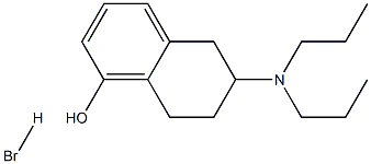 1-NAPHTHALENOL, 6-(DIPROPYLAMINO)-5,6,7,8-TETRAHYDRO-, HYDROBROMIDE Struktur