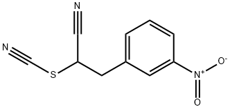 3-(3-Nitro-phenyl)-2-thiocyanato-propionitrile Struktur