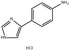 4-(1H-咪唑-5-基)苯胺二盐酸盐 结构式