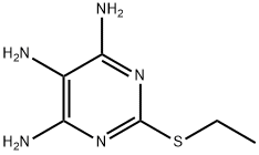 2-ethylsulfanylpyrimidine-4,5,6-triamine Structure