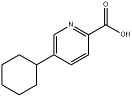 5-cyclohexylpicolinic acid 结构式