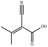 2-氰基-3-甲基丁-2-烯酸 结构式