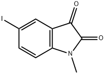 5-碘-1-甲基吲哚啉-2,3-二酮, 76034-84-9, 结构式