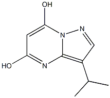 3-异丙基吡唑并[1,5-a]嘧啶-5,7-二醇 结构式