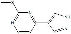 2-(甲硫基)-4-(1H-吡唑-4-基)嘧啶, 77168-38-8, 结构式