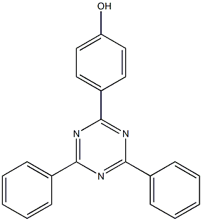 4-(4,6-二苯基-1,3,5-三嗪-2-基)苯酚 结构式