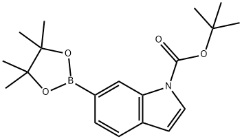 tert-butyl 6-(4,4,5,5-tetramethyl-1,3,2-dioxaborolan-2-yl)-1H-indole-1-carboxylate Struktur