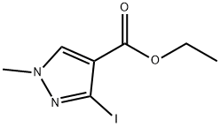 ETHYL 3-IODO-1-METHYL-1H-PYRAZOLE-4-CARBOXYLATE 结构式
