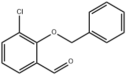 2-(benzyloxy)-3-chlorobenzaldehyde Struktur