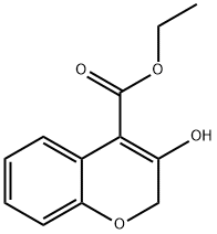 Ethyl 3-hydroxy-2H-chromene-4-carboxylate Struktur