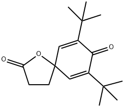 7,9-ditert-butyl-1-oxaspiro[4.5]deca-6,9-diene-2,8-dione Structure