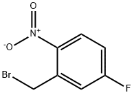 5-Fluoro-2-nitro benzylbromide Struktur