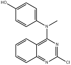 2-chloro-N-(4-hydroxyphenyl)-N-methylquinazolin-4-amine Structure