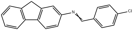2-(4-CHLOROBENZYLIDENEAMINO)FLUORENE Struktur