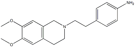 4-(2-(6,7-dimethoxy-3,4-dihydroisoquinolin-2(1H)-yl)ethyl)aniline Struktur