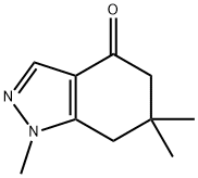 1,6,6-,三甲基-1,5,6,7-四氢-1H-吲唑-4-酮, 85302-17-6, 结构式