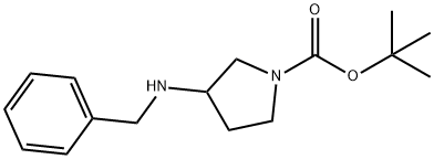 tert-butyl 3-(benzylamino)pyrrolidine-1-carboxylate Structure