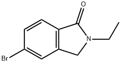 5-溴-2-乙基异吲哚炔-1-酮 结构式