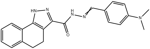N'-{(E)-[4-(dimethylamino)phenyl]methylidene}-4,5-dihydro-1H-benzo[g]indazole-3-carbohydrazide Structure