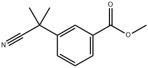 Methyl 3-(2-cyanopropan-2-yl)benzoate Struktur