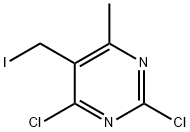 2,4-二氯-5-(碘甲基)-6-甲基嘧啶 结构式