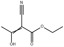 Ethyl 2-cyano-3-hydroxybut-2-enoate Struktur