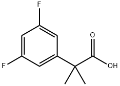 2-(3,5-Difluorophenyl)-2-methylpropanoic acid Structure