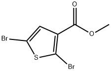 2,5-二溴噻吩-3-羧酸甲酯, 89280-91-1, 结构式