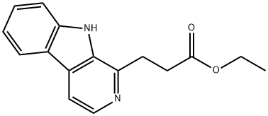 β-カルボリン-1-プロピオン酸エチル 化学構造式