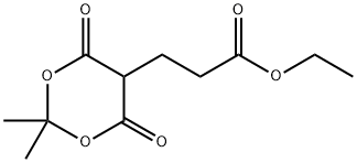 ethyl 3-(2,2-dimethyl-4,6-dioxo-1,3-dioxan-5-yl)propanoate, 90734-80-8, 结构式
