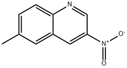 3-硝基-6-甲基喹啉 结构式